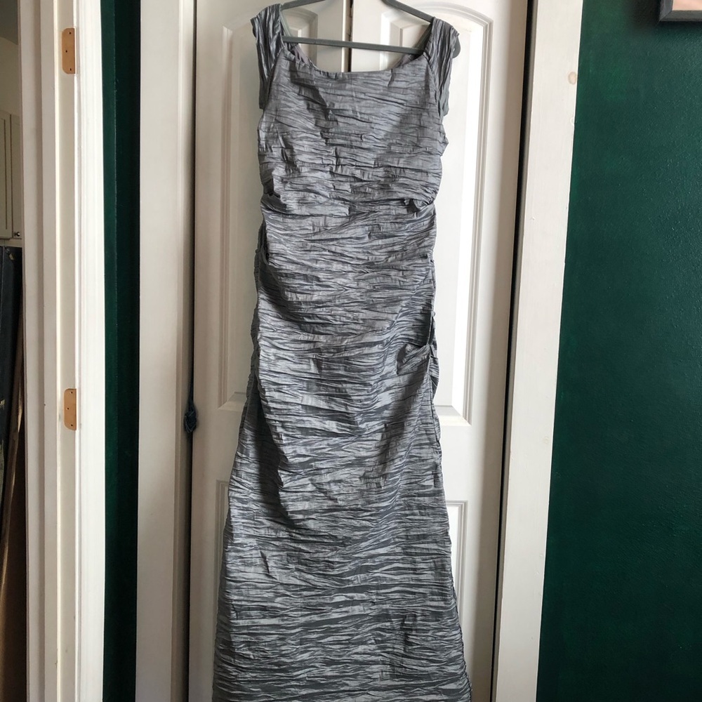 Elegant Gray Off Shoulder Dress